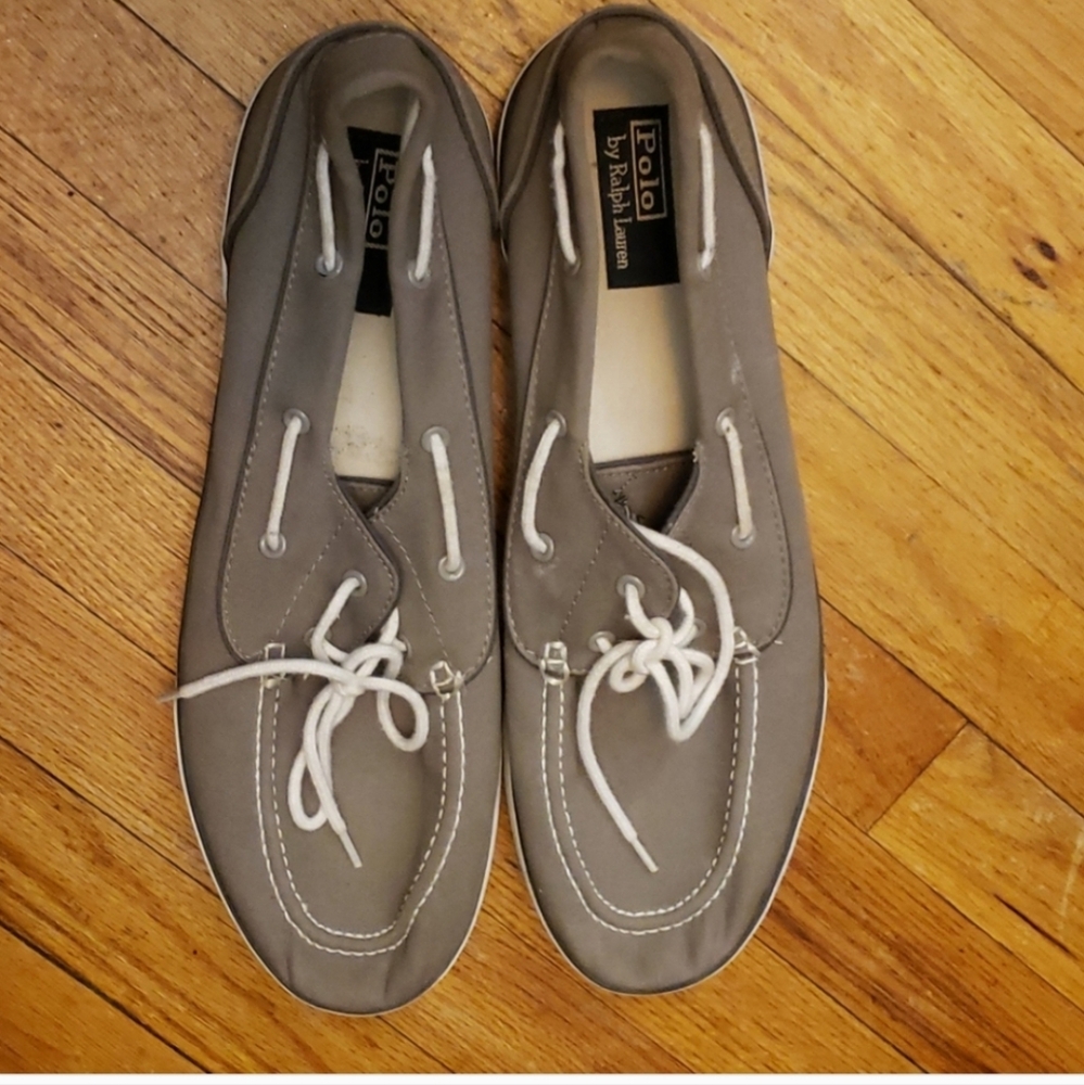 Polo by Ralph Lauren Green And White Loafers Size 13